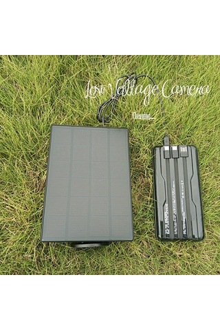 Xuweiwei Siyah Tekli Paket Dusuk Voltaj Guvenlik Kameralari Icin 360 Derece Donuslu Kolay Kurulumlu Gunes Paneli Usb C Ve Micro Usb Uyumlu