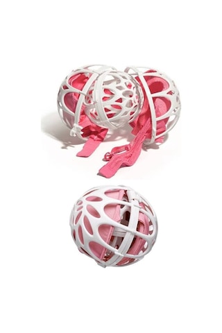 Royaleks 3 Adet Plastik Sütyen Koruyucu Yıkama Topu Beyaz