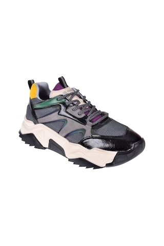 Pullman Kadın Spor Ayakkabı Sneaker Sms-65142 Siyah Mor-siyah Mor Siyah - Mor