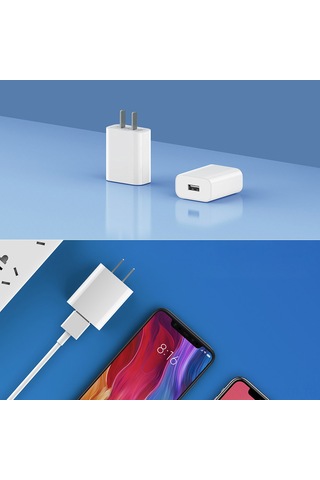 Xiyyadms Xiaomi 18w Hızlı Şarj Cihazı, Qc3.0 Teknolojisi, Beyaz, 100-240v, İphone Samsung Huawei Uyumlu