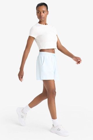 DeFactoFit Standart Fit Sporcu Kısa Paça Basic Düz Şort Z6696az25smbe817 Mavi