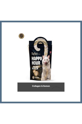 Buradabulabilirsin Reflex Happy Hour Cat Anti-aging Collagen Kedi Ödül Maması 60 Gr Bbz