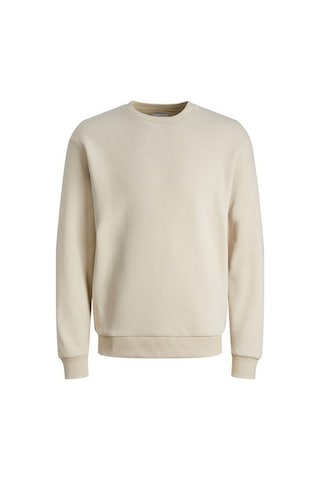 Jack & Jones 12249341 - Bisiklet Yaka Erkek Sweatshirt Bej