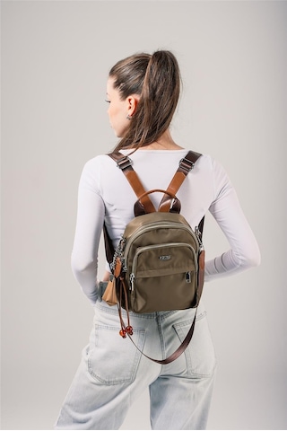 Ççs Kadın 18024 Sırt Ve Omuz Çantası Yeşil