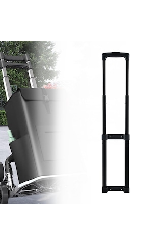 Homyl Bavul Teleskopik Saplı Arabası Bagaj Çekme Sürükleme Siyah