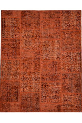 Patchwork El Dokuma Anadolu Halısı – Spring (424935546) Kiremit