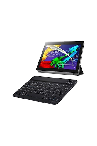 Lenovo Uyumlu Tab 3 710F 2in1 Set Delüx Standlı Kılıf+Klavye AL8108