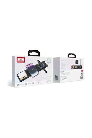 Earldom WC35 3 in1 15 W Magsafe Katlanabilir Masaüstü Kablosuz Şarj Standı