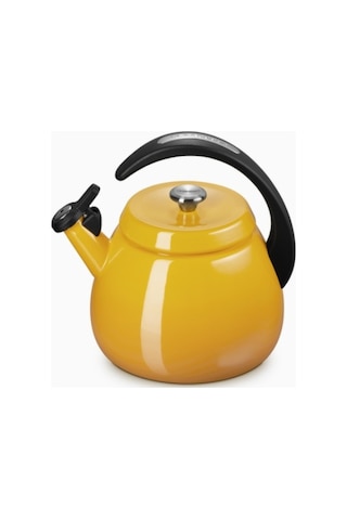 Le Creuset Su Isıtıcısı Çanı 2,1 L, Emaye Karbon Çelik, Şık Ve Dayanıklı Su Isıtıcılar Sarı 4