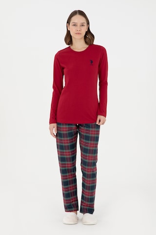 U.s. Polo Assn. Kadın Bordo Pijama Takım 50302758-vr014 Bordo