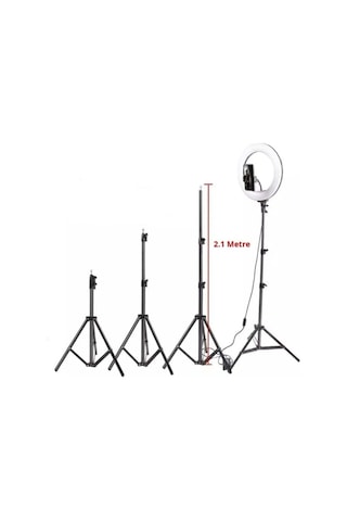 Ring Light Led Işık 10 Inch 26 Cm Youtube, Tiktok, Kuaför Işığı Parlaklık Ayarlı + 210 Cm Tripot