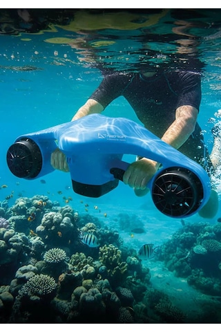 Triathlon T-249 Elektrikli Deniz Scooter 1200w Çift Motor Mavi
