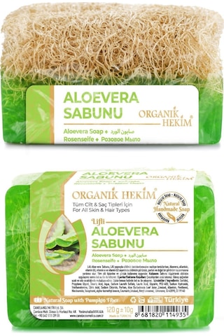 Doğal Kabak Lifli Aloe Vera Sabunu 120 Gr
