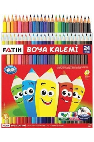 Fatih Kuru Boya Karton Kutu Tam Boy 24 Renk 33225