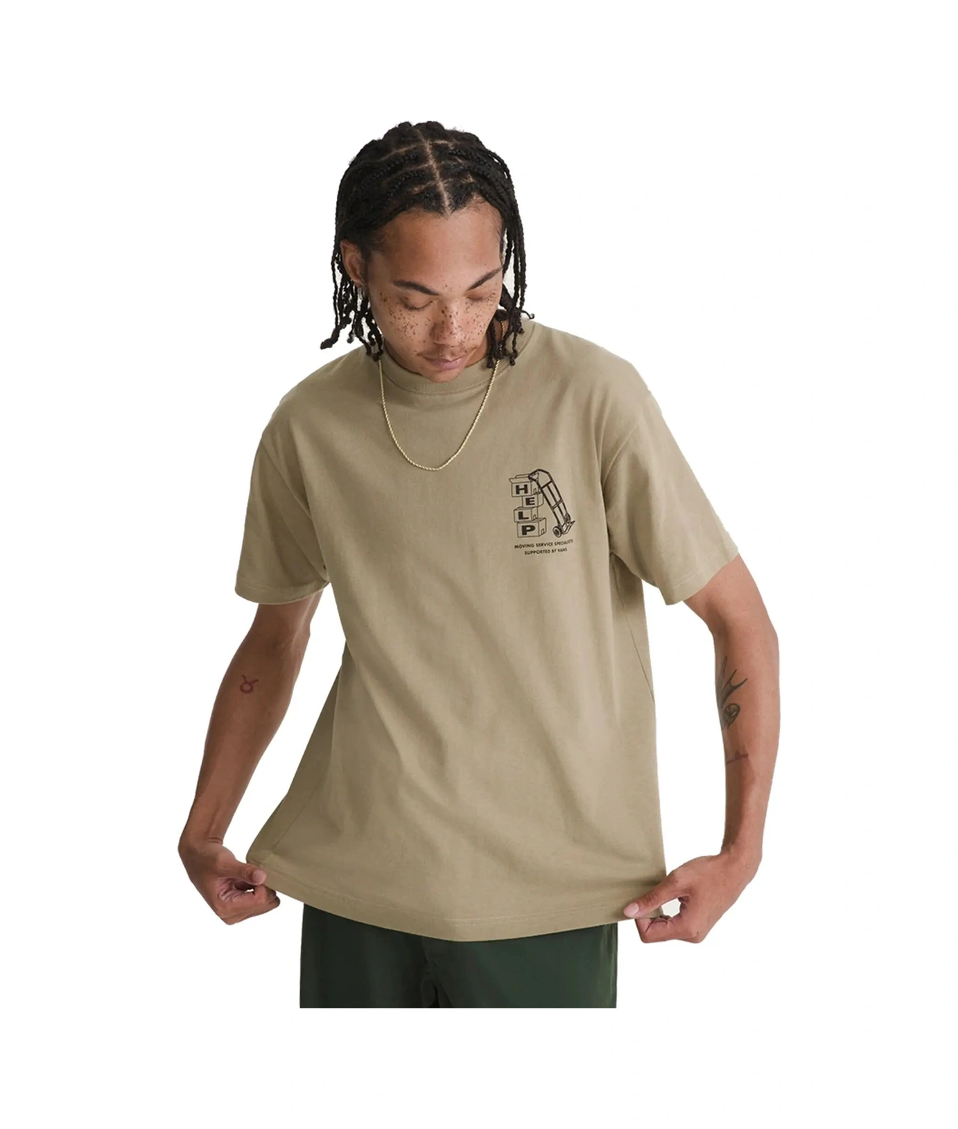 Vans Moving Co Ss Erkek Tişört Vn000pcqemf1 Vn000pcqemf1 Blea Bay Leaf