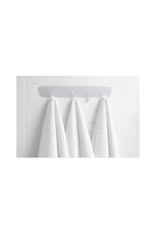 Yapışkanlı Şeffaf Banyo Ve Mufak Askılık Plastik 6cm X 35cm Beyaz