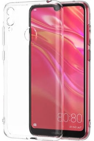 Huawei Y7 Prime 2019 İle Uyumlu Kılıf Şeffaf Kamera Korumalı Esnek Silikon Telefon Kılıfı Kapak