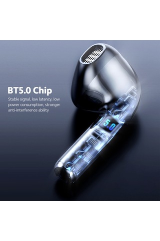 Kosona Aigo T20 Beyaz Bluetooth 5.0 Kulak İçi Kulaklıklar - Spor Ve Oyun İçin Akıllı Dokunmatik, Hızlı Eşleşme, 5 Saat Müzik Süresi