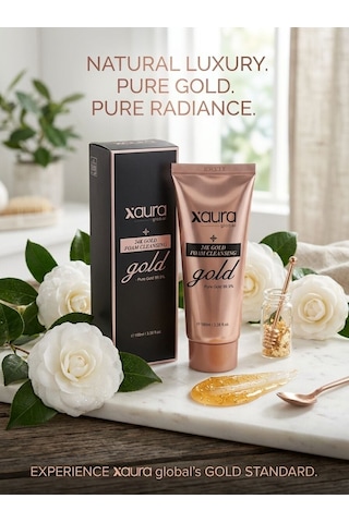 Xaura Global 24k Gold Foam Cleansing 100 Ml %99.9 Saf Altın İçerikli Yaşlanma Karşıtı Yüz Temizlem