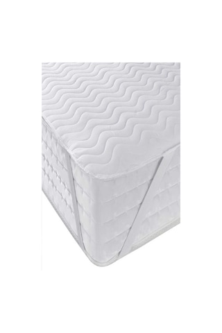 Divanev Kapitoneli Sıvı Geçirmez Alez 220x200 Cm Çift Kişilik Köşe Lastikli Beyaz