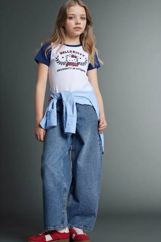 Defacto Baggy Fıt Geniş Paça Jean Pantolon Kız Çocuk G4650a826smnm28 Mavi-nm28