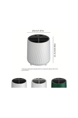 Pazly Yeşil Döner Bıçak Tutucu, Kaşık, Yemek Çubukları, Çatal, Drenaj Rafı, Sepet, Çok Fonksiyonlu Masaüstü Depolama, Mutfak Malzemeleri Yeşil