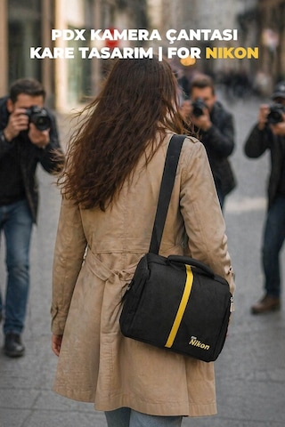 Pdx Kamera Çantası Kare Tasarım For Nikon