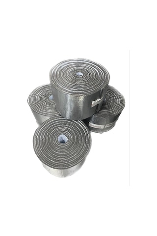 Kauçuk Bant Oto Ses Yalıtımı 6mm Alüminyum Folyolu 20 Cm X 10 Met