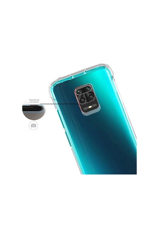 Xiaomi Redmi Note 9S Kilif Seffaf Nitro Anti Shock Kapak 389836786