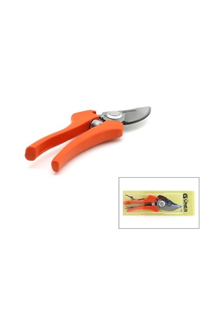 Güner Gm-5 Bağ Makası Metal Geniş Ağız Turuncu Saplı