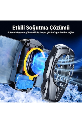 Bix Bxcp04g Bataryalı Telefon Soğutucu Sessiz Güçlü Fan Soğutma Cihazı