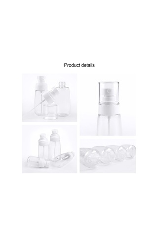 Sones 10 Adet Taşınabilir Yeniden Doldurulabilir Plastik İnce Sis Parfüm Sprey Şişesi Şeffaf Boş Sprey Sprey Şişesi, 80ml Şeffaf
