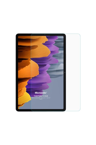 Microsonic Samsung Uyumlu Galaxy Tab S7 T870 Tempered Glass Cam Ekran Koruyucu