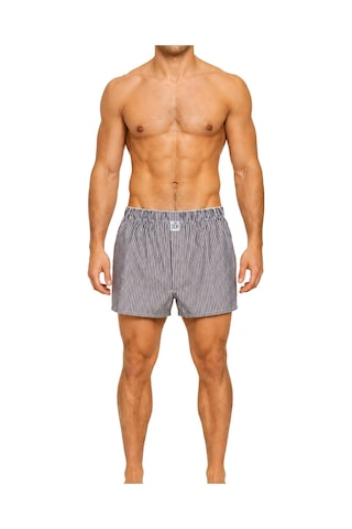 The Don Poplin Erkek Boxer Kahverengi Çizgili Kahverengi