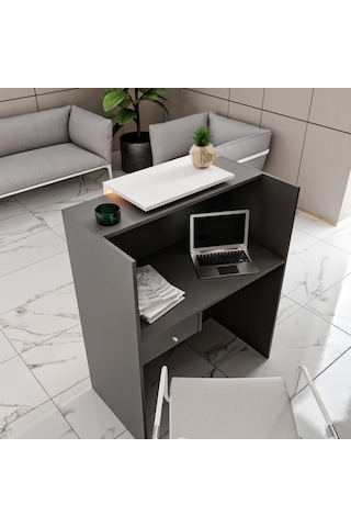 Black Rose Ledli Ve Tek Çekmeceli Karşılama Bankosu