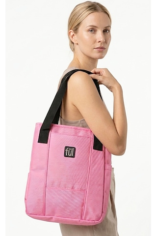 Ful - Marinella Pembe Gündelik Spor Tote Omuz Çantası Açık Pembe