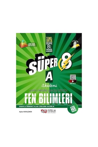 8. Sınıf Fen Bilimleri A Akademi Yeni Nesile Geçiş Kitabı - Aykut Karaçimen - Nitelik Yayınları 8. Sınıf Fen Bilimleri A Akademi Yeni Nesile Geçiş Kitabı - Aykut Karaçimen - Nitelik Yayınları