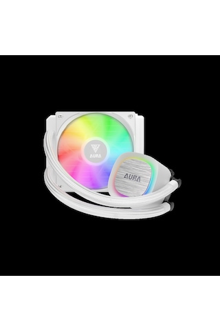 Gamdıas Aura Gl120 V2 Wh White Edition 120mm Rgb 1 Fanlı Cpu Sıvı Soğutma 1923 Renkli