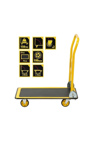 Stanley PC527 150 kg Profesyonel Paket Taşıma Arabası