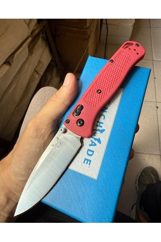 Benchmade Bugout Cep Kamp Çakısı Krmızı