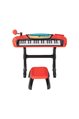 Tabureli, Mikrofonlu 37 Tuş Elektronik Org İle Hem Çal Hem Söyle, Kendi Şarkılarını Yarat