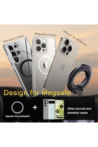 Kablosuz Araç İçi Manyetik Telefon Tutucu Vakumlu Hands Free X68