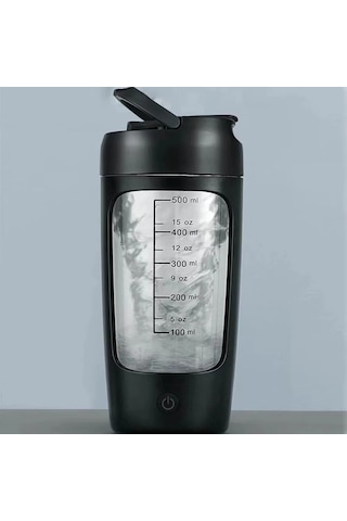 Ambition Elektrikli Protein Shaker Şişe Taşınabilir 1200 Mah Beyaz - Siyah