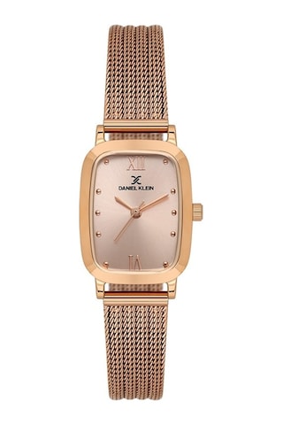 Danıel Kleın Dk.1.14125-6 Rose Gold Dikdörtgen Hasır Kordon Kadın Kol Saati Rose Gold