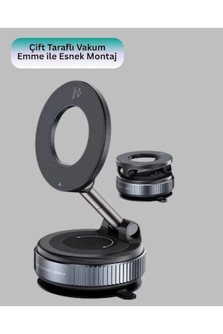Manyetik Araç Telefon Tutucu 360 Derece Dönebilen Vakumlu Stand Diğer