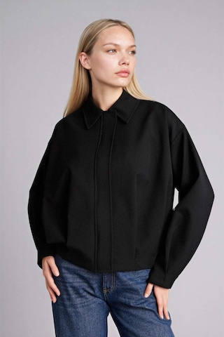 Defacto Gömlek Yaka Blazer Ceket H0677ax26spbk81 Siyah-bk81
