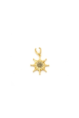 Ajda Charm Çelik Altın Kaplama Kadın Yıldız Model-chr-118 Gold