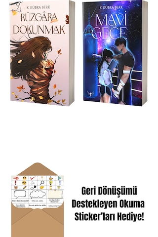 Rüzgâra Dokunmak + Mavi Gece + Okuma Sticker'ları