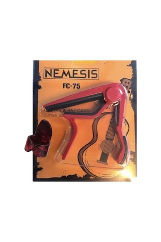 Profesyonel Birinci Kalite Kırmızı Kapo Gitar Saz Ukulele Bağlama