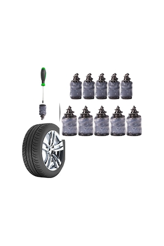 Periboia 10 Adet Kauçuk Lastik Tamir Kiti Vida Setleri